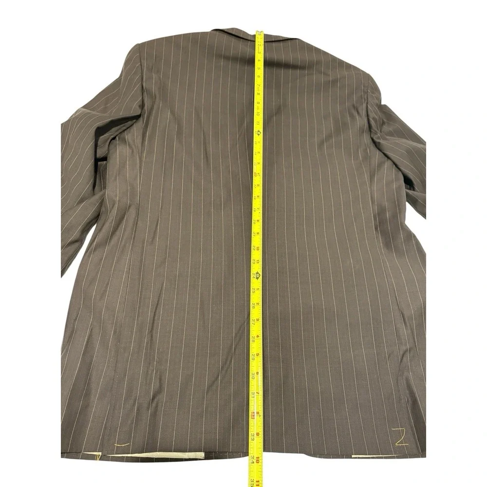 NWT Steve Harvey Modern Classics Striped Blazer 44R Super 120s Merino Wool